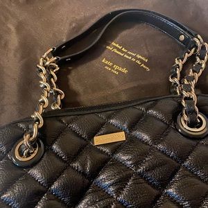 Kate Spade Black Quilted Shoulder Bag